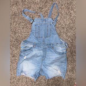 Universal Thread Denim Shortalls, Size 12